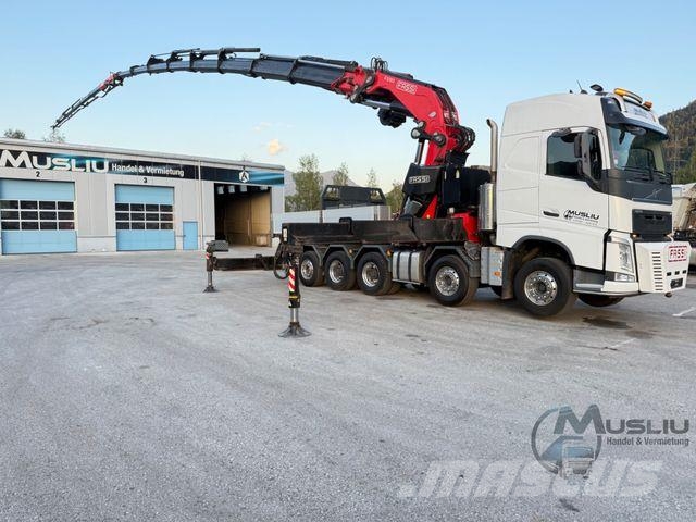 Volvo FH 540 10X4 Pritsche + SZM FASSI F2150RAL.2 51m Camioane platforma/prelata