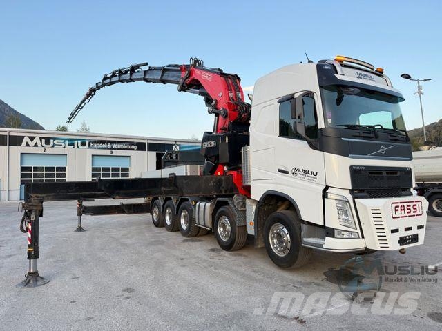 Volvo FH 540 10X4 Pritsche + SZM FASSI F2150RAL.2 51m Camioane platforma/prelata