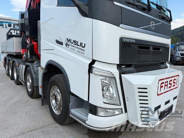 Volvo FH 540 10X4 Pritsche + SZM FASSI F2150RAL.2 51m Camioane platforma/prelata