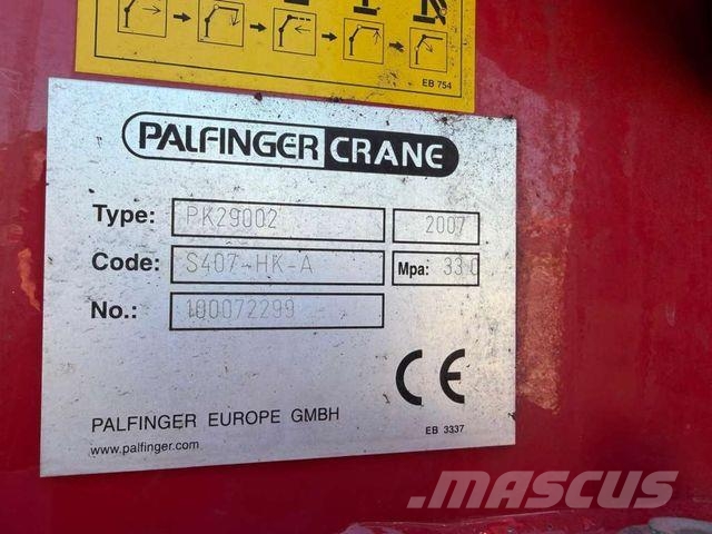 Volvo FH 540 6x2 PALFINGER PK 29002 Fly Jib Crane Kra Camiones grúa