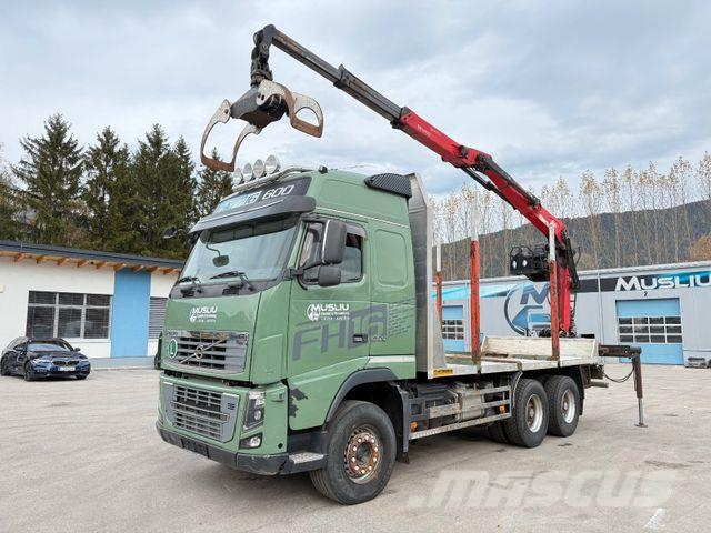 Volvo FH16 600 6X4 LL I-shift Kran Epsilon M120Z Samochody do przewozu drewna