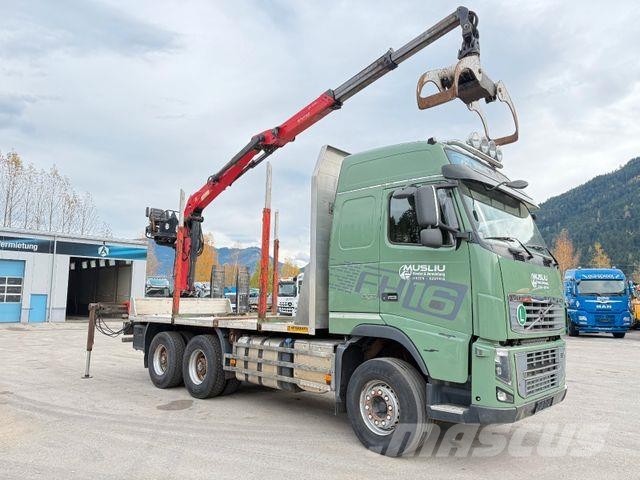 Volvo FH16 600 6X4 LL I-shift Kran Epsilon M120Z Samochody do przewozu drewna