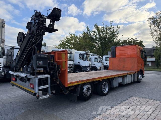 Volvo FH420 6X2*4 Kran Hiab 166-4 Pritschenwagen/Pritschenwagen mit Seitenklappe