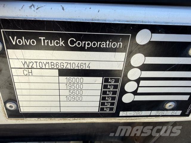 Volvo FL280.16 4X4 Fahrgestell/ Chassis Camiones con chasís y cabina