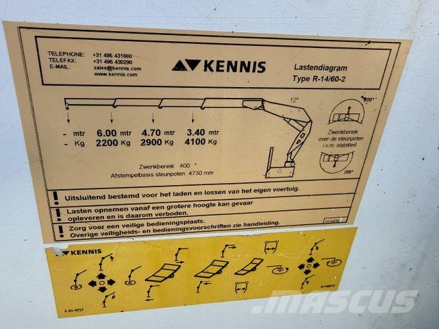 Volvo FM 370 6X2 Kran Kennis K14R Baustoff Автокранове