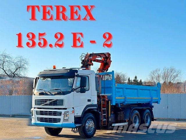 Volvo FM 380 Kipper 5,10 m * ATLAS TEREX 135.2ME-A2 Savivarčių priekabų vilkikai