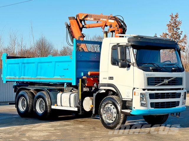 Volvo FM 380 Kipper 5,10 m * ATLAS TEREX 135.2ME-A2 Savivarčių priekabų vilkikai
