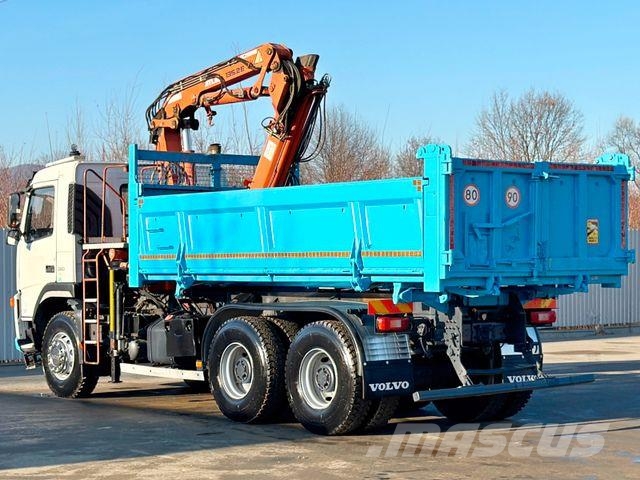 Volvo FM 380 Kipper 5,10 m * ATLAS TEREX 135.2ME-A2 Savivarčių priekabų vilkikai