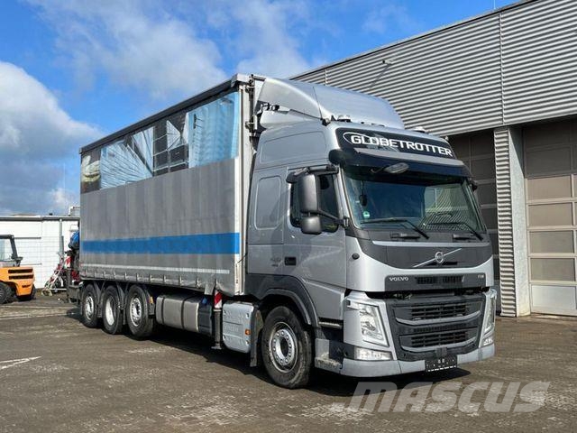 Volvo FM 420 8x2/4 Pritsche Heckkran 34m/t, Funk, Jib Camiones de cama baja