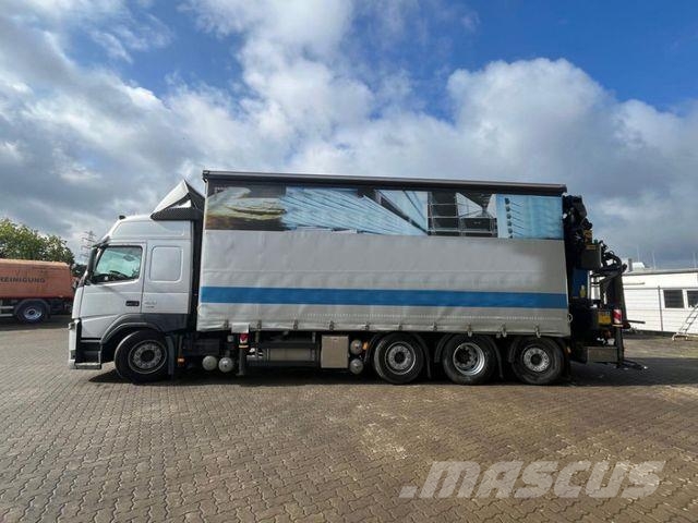 Volvo FM 420 8x2/4 Pritsche Heckkran 34m/t, Funk, Jib Camiones de cama baja