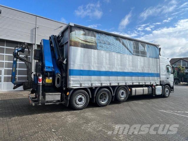 Volvo FM 420 8x2/4 Pritsche Heckkran PK34.000+Jib+Funk Curtainsider trucks