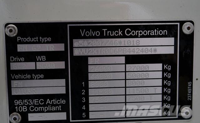 Volvo FM / 430 / ACC / E 6 / KONTENER + WINDA / 21 PAL Фургони