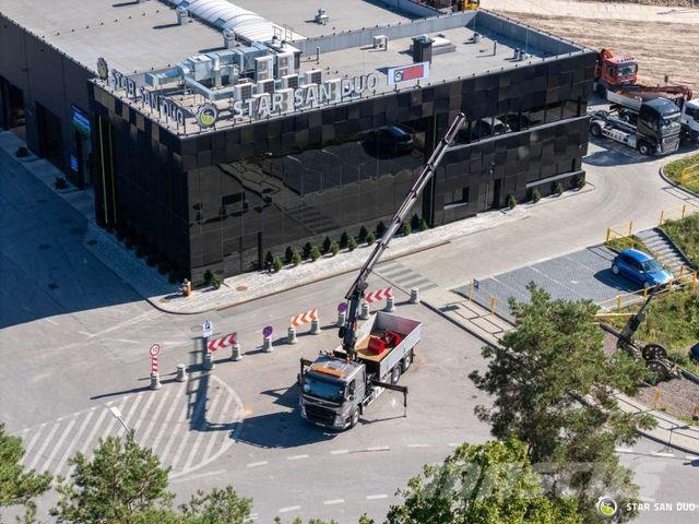 Volvo FM 450 6x2 HIAB 288 E-6 HIPRO Crane Grab Tipper Araç üzeri vinçler
