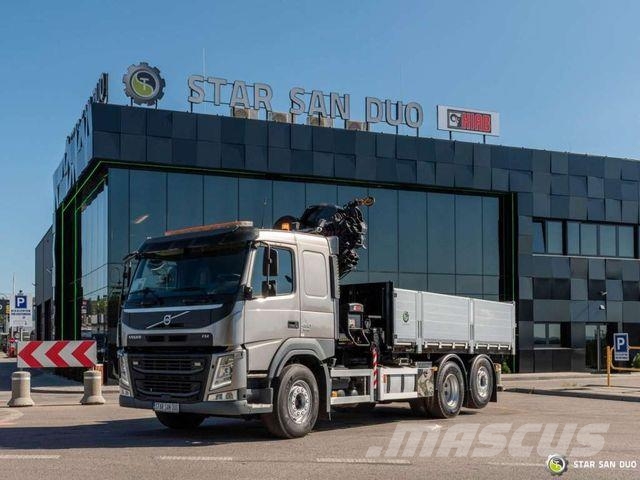 Volvo FM 450 6x2 HIAB 288 E-6 HIPRO Crane Grab Tipper Damperli kamyonlar