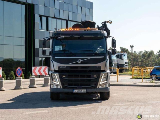 Volvo FM 450 6x2 HIAB 288 E-6 HIPRO Crane Grab Tipper Damperli kamyonlar