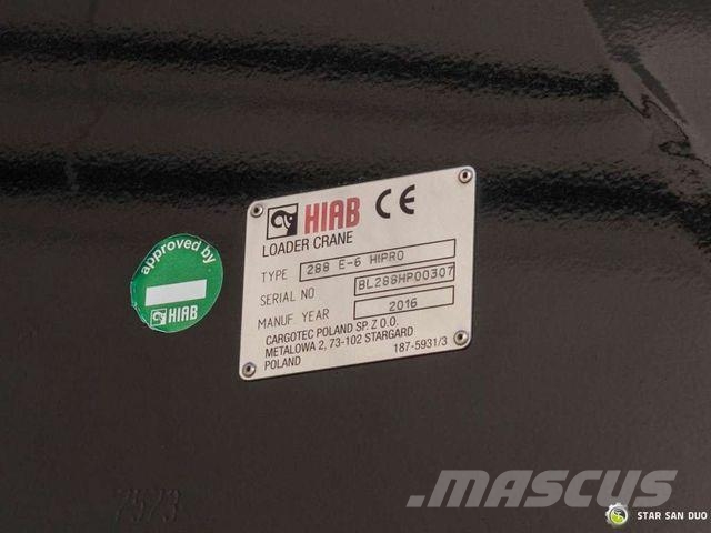 Volvo FM 450 6x2 HIAB 288 E-6 HIPRO Crane Grab Tipper Damperli kamyonlar
