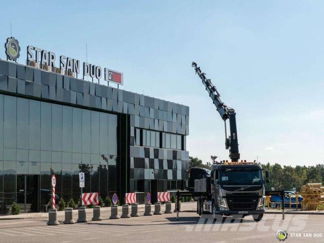 Volvo FM 450 6x2 HIAB 288 E-6 HIPRO Crane Grab Tipper Damperli kamyonlar