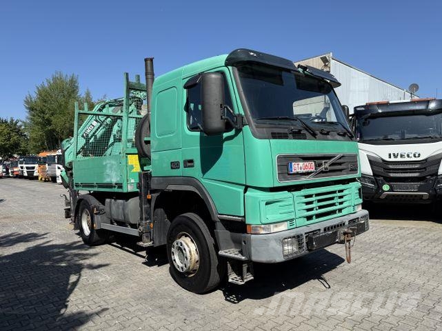 Volvo FM12 420 4X4 Kran MKG 300 bis 24 Meter Φορτηγά Kαρότσα με ανοιγόμενα πλαϊνά