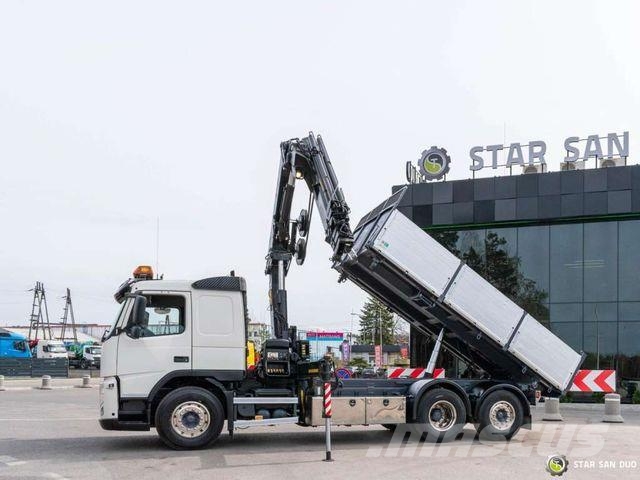 Volvo FM430 6x2 HIAB 166 E-5 HIPRO Crane Kipper Kiperi kamioni