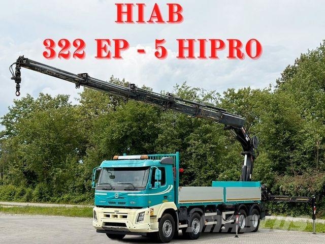 Volvo FMX 410 *HIAB 322 EP-5 HIPRO/FUNK *8x4 Camiones grúa