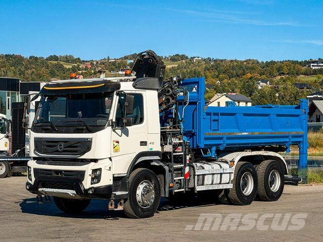 Volvo FMX 410 Kipper 5,00 m HIAB 122 HIDUO FUNK * 6x4 Camiones grúa