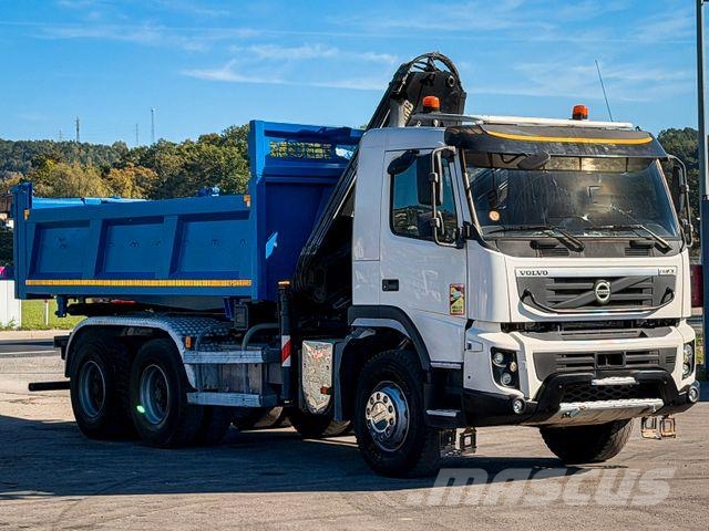 Volvo FMX 410 Kipper 5,00 m HIAB 122 HIDUO FUNK * 6x4 Camiones grúa