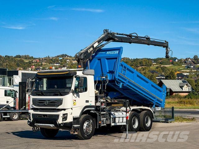 Volvo FMX 410 Kipper 5,00 m HIAB 122 HIDUO FUNK * 6x4 Camiones grúa