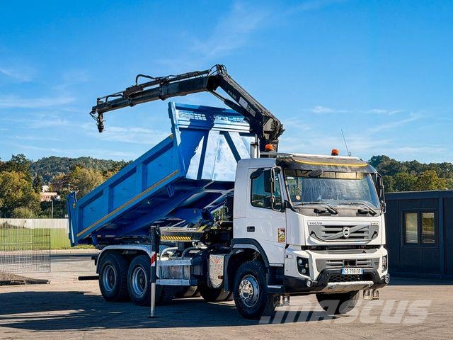 Volvo FMX 410 Kipper 5,00 m HIAB 122 HIDUO FUNK * 6x4 Camiones grúa