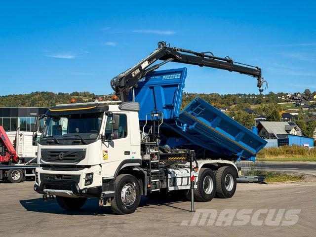Volvo FMX 410 Kipper 5,00 m HIAB 122 HIDUO FUNK * 6x4 Camiones grúa