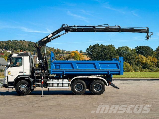 Volvo FMX 410 Kipper 5,00 m HIAB 122 HIDUO FUNK * 6x4 Camiones grúa
