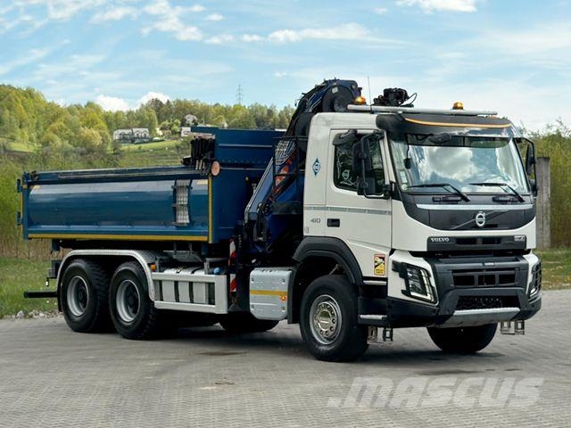 Volvo FMX 410 Kipper 5,00m *PM 18.5 TP/FUNK *6x4 Autožeriavy, hydraulické ruky