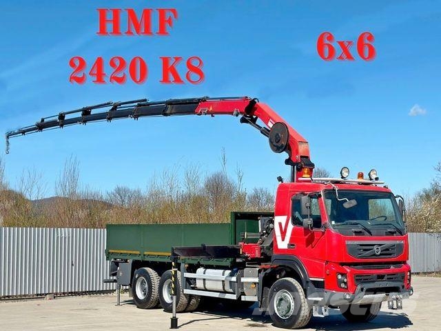 Volvo FMX 420 PRITSCHE 5,80m *HMF 2420 K8+FUNK/6x6 Camiones grúa