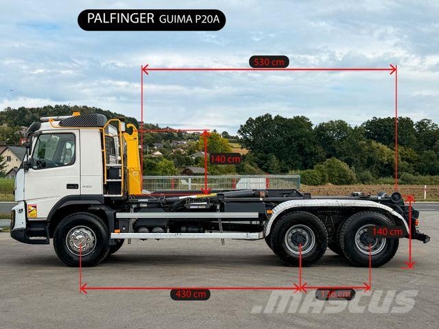 Volvo FMX 450 * Abrollkipper 5,30 m * 6x4 Top Zustand! Camion con gancio di sollevamento