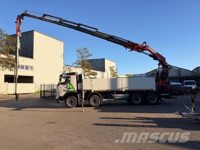 Volvo FMX 460 8x4 BB FASSI F660+Fly-Jib 64 t/m Pritschenwagen/Pritschenwagen mit Seitenklappe