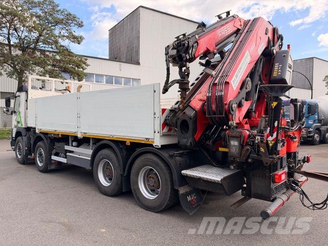 Volvo FMX 460 8x4 BB FASSI F660+Fly-Jib 64 t/m Pritschenwagen/Pritschenwagen mit Seitenklappe