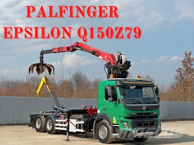 Volvo FMX 460 * Abrollkipper +PK EPSILON Q150279 * 6x4 Treileri ar āķi