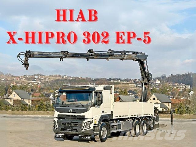 Volvo FMX 460 HIAB X - HIPRO 302 EP - 5 + FUNK/ 8x4 Darus teherautók