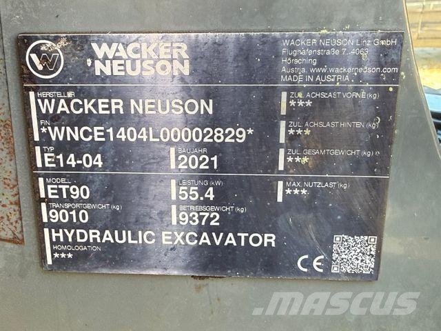 Wacker ET 90 mit Powertilt Mini bageri <7t
