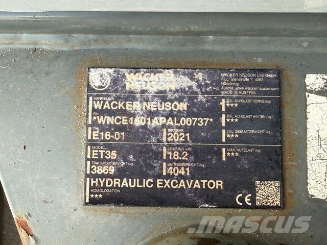 Wacker ET35 mit Powertilt und VDS Mini excavadoras < 7t