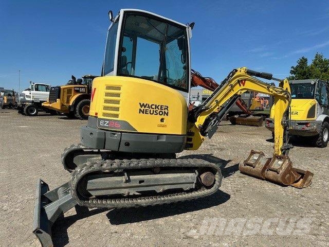 Wacker EZ 26, Hydr. S.W.S., 3x Löffel, Gummikette, TOP Minigrävare < 7t
