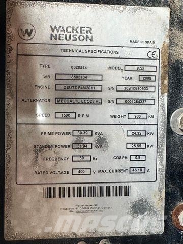 Wacker G32 30kvA 400V Bj.2008 DEUTZ مكونات أخرى