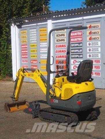 Wacker NEUSON 803 * 2x Löffel * * Verstellfahrwerk * Mini bagri <7t