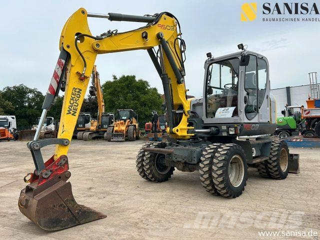 Wacker Neuson9503 EW/SW/4X4X4/Hydr. Verstell. /4800 Std حفارات بعجل
