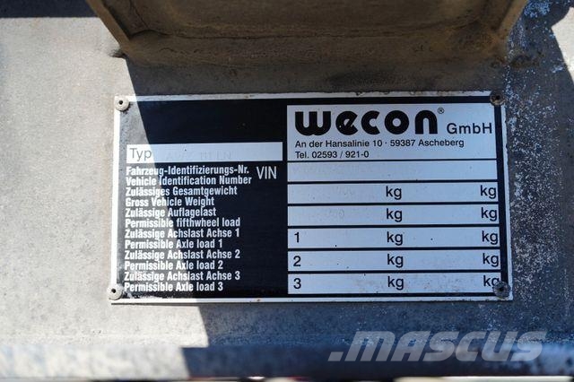 Wecon / TANDEM / BDF / 7,15 , 7,45 , 7,82 M / MEGA Причепи для перевезення контейнерів