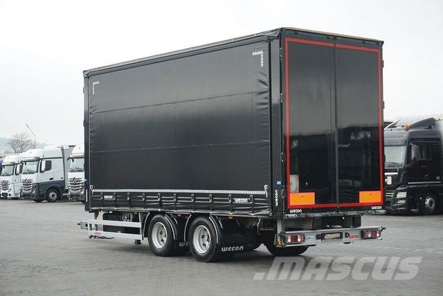 Wecon TANDEM / DŁ. 6,5 M / PRZEJAZDOWA / 16 PALET Тентовані причепи