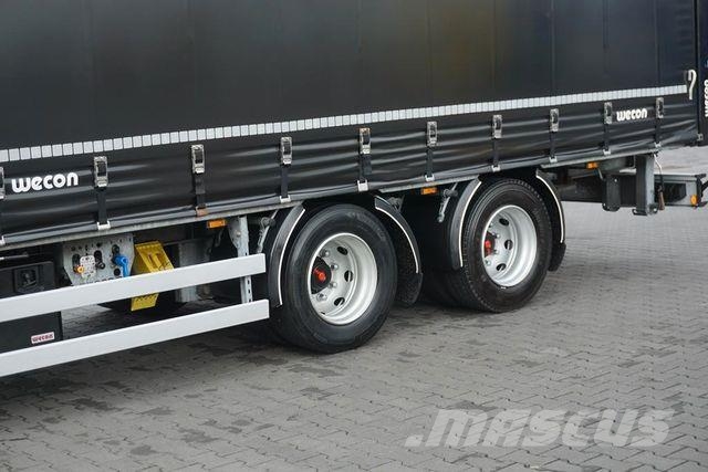 Wecon TANDEM / DŁ. 6,5 M / PRZEJAZDOWA / 16 PALET Тентовані причепи