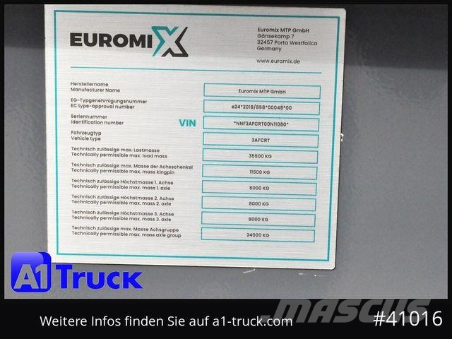 Wielton Euromix ca 27m³ Stahl, Lift SAF, unused Kippladerauflieger