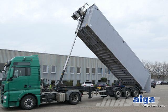 Wielton NW-3 Bulk Maaster, Alu, 55m³, Kombitür,Luft-Lift Kiper poluprikolice