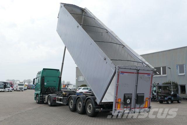 Wielton NW-3 Bulk Maaster, Alu, 55m³, Kombitür,Luft-Lift Kiper poluprikolice