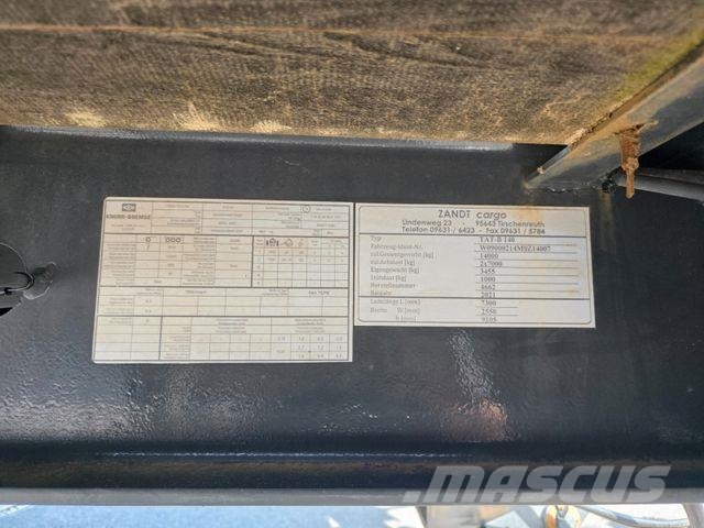 Zandt TAT-B 140 Rampen 10.545kg Nutzlast Низькорамні причепи